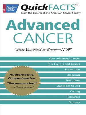 cover image of QuickFACTS Advanced Cancer